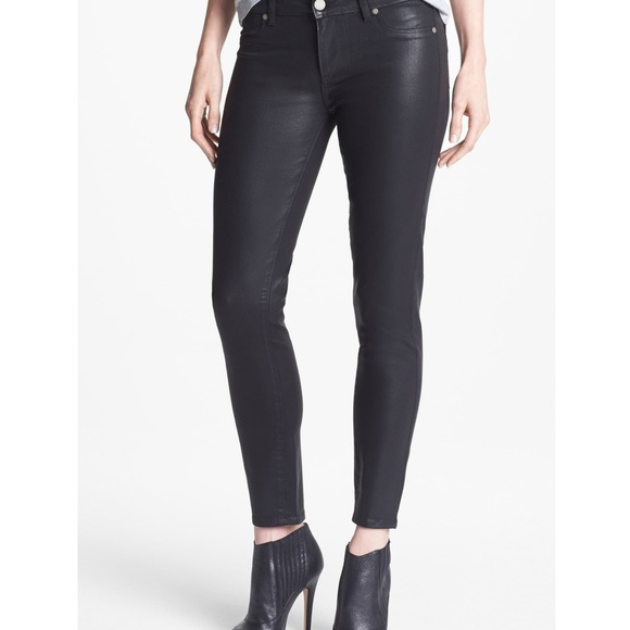 Paige Verdugo Ankle Coated Silk Skinny jeans - Picture 1 of 7